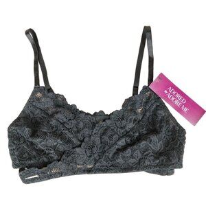 Adore Me Womens Small Black Lace Blythe Bralette